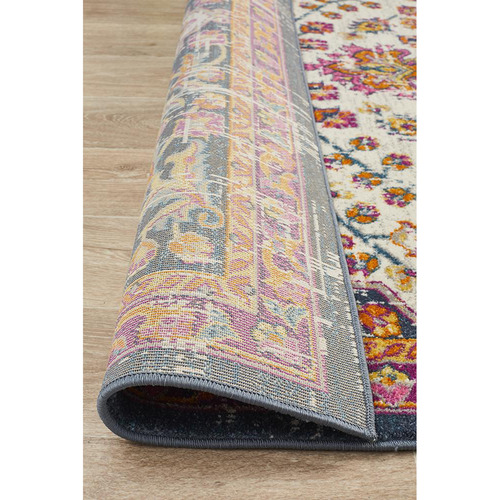 Network Rugs Ivory & Rust Blossom Vintage Look Rug Temple & ster