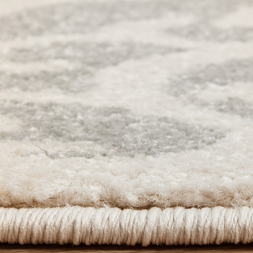 Silver Abstract Vintage Look Rug