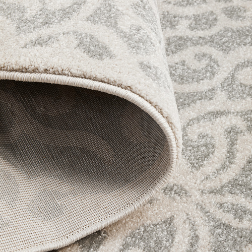 Silver Abstract Vintage Look Rug
