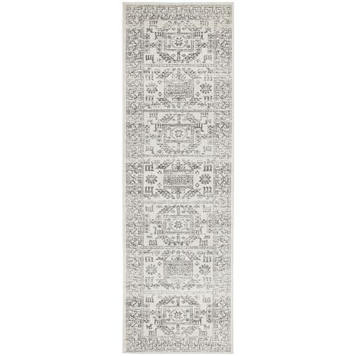 Silver Vintage Look Tribal Rug