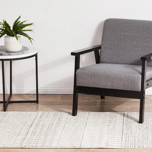 Silver Tribal Rug