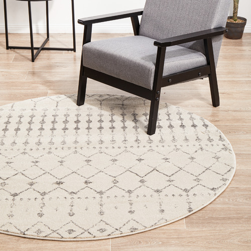 Network Rugs Geometric Milen Tribal Round Rug | Temple & Webster