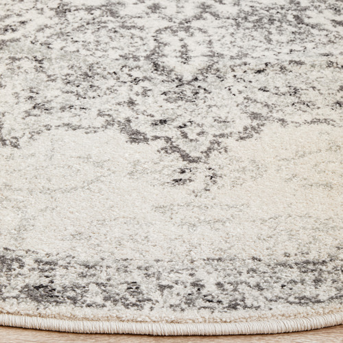 Silver Vintage Look Rug