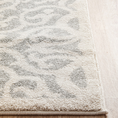 Silver Abstract Vintage Look Rug