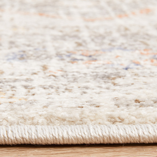Silver & Peach Vintage Look Rug
