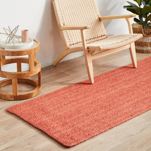 Network Rugs Terracotta HandBraided Jute Runner Temple & ster