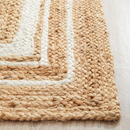 Network Rugs Natural & White Kyros Caratacos Hand-Braided Jute Runner ...