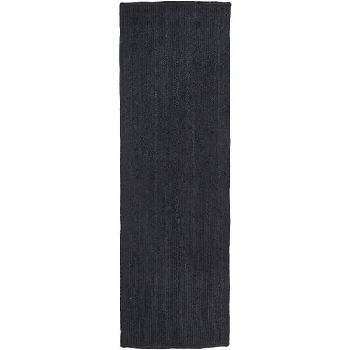 Black Hand Braided Jute Runner