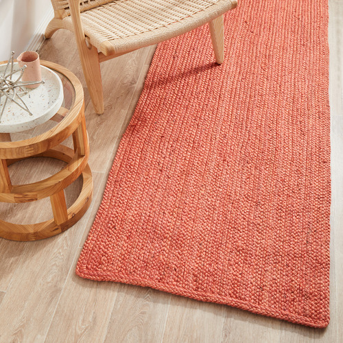 Network Rugs Terracotta HandBraided Jute Runner Temple & ster