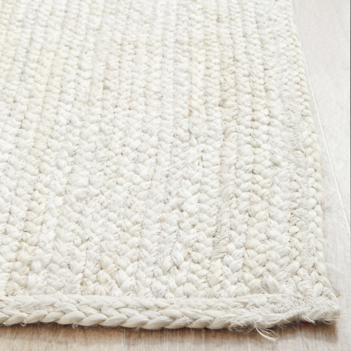 Network White HandBraided Jute Runner Temple & ster