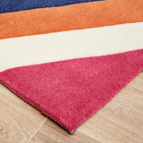 Stunning Chevron Multi Coloured Rug