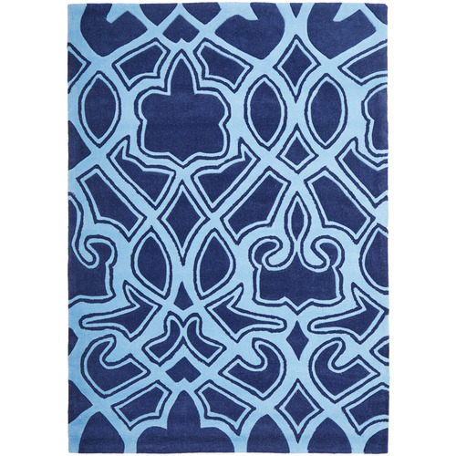 Gothic-Tribal-Design-Navy-Rug-HV-641-NAVY