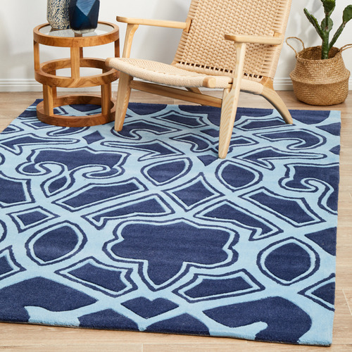 Gothic-Tribal-Design-Navy-Rug-HV-641-NAVY