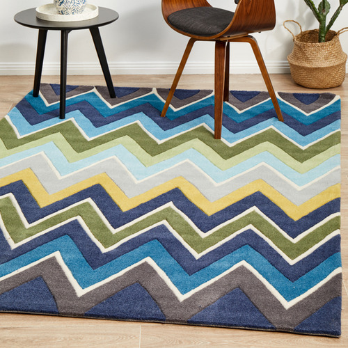 Network Rugs Eclectic Navy/Blue Rug Temple & ster