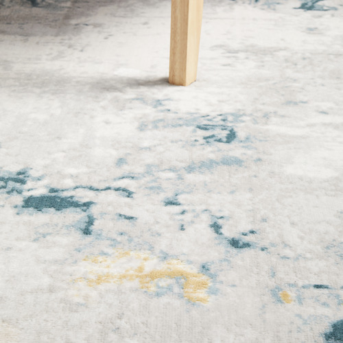 Multi-Colour Silky Vintage Look Rug
