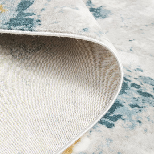 Multi-Colour Silky Vintage Look Rug