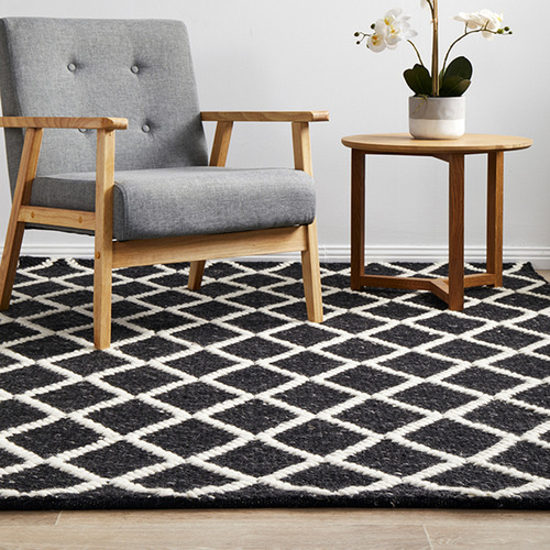 Lucy Hand-Loomed Wool-Blend Scandi Rug
