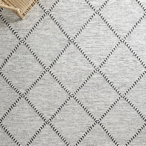 Jasmin Geometric Wool Scandi Rug