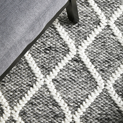 Astrid Hand-Loomed Wool-Blend Scandi Rug