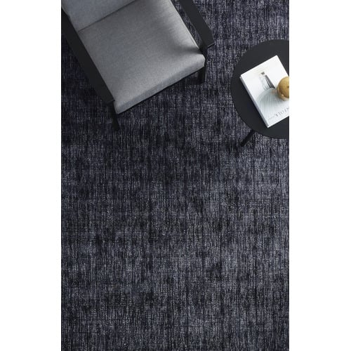 Azure Denim Textured Hand-Loomed Rug