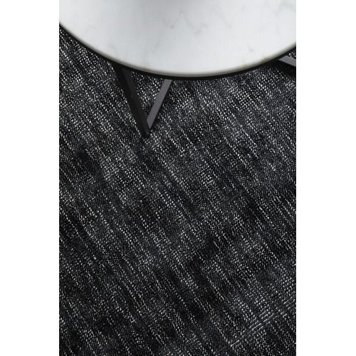 Azure Black Textured Hand-Loomed Rug
