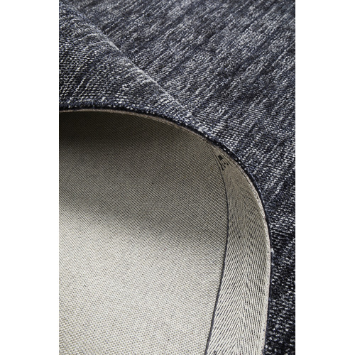 Azure Denim Textured Hand-Loomed Rug
