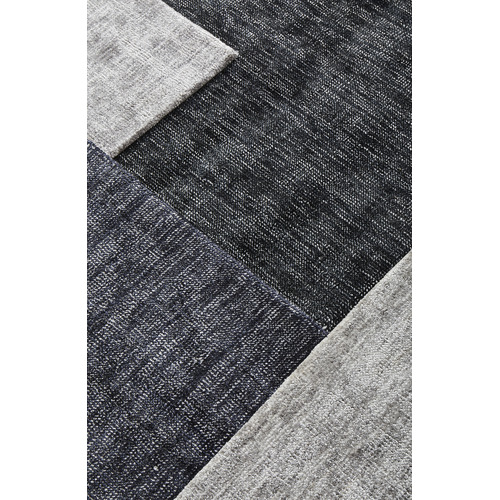 Azure Denim Textured Hand-Loomed Rug