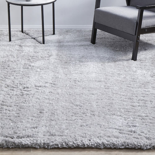 Silver Thrud Shag Power-Loomed Rug