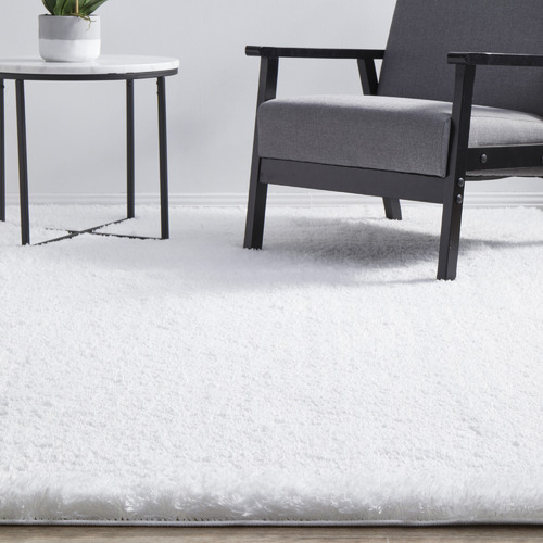 White Thrud Shag Power-Loomed Rug