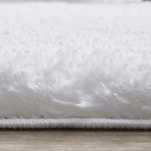 White Thrud Shag Power-Loomed Rug