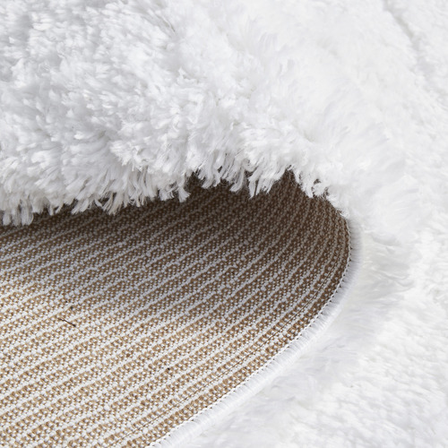 White Thrud Shag Power-Loomed Rug