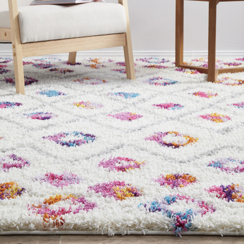 Multi-Colour Sverrir Berber Shag Power-Loomed Rug