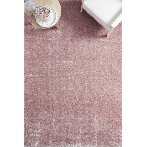 Blush Sienna Power-Loomed Shag Rug