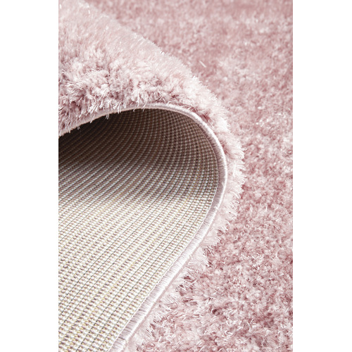 Blush Sienna Power-Loomed Shag Rug
