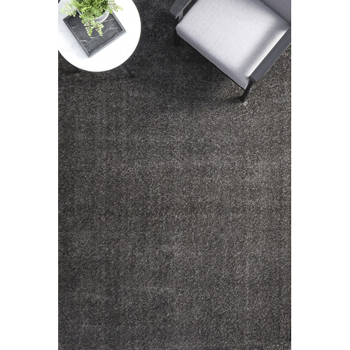 Grey Sienna Power-Loomed Shag Rug