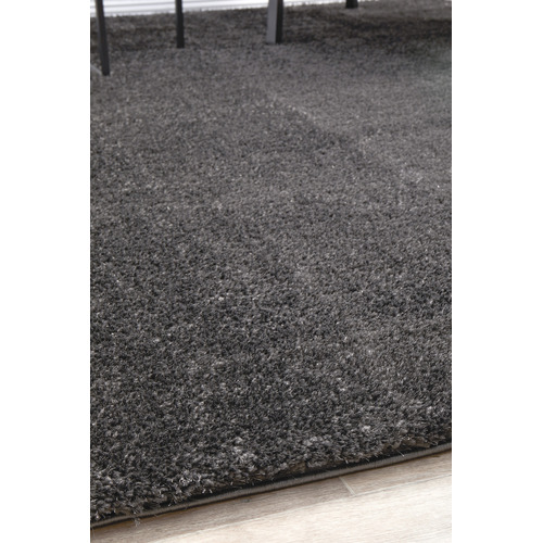 Grey Sienna Power-Loomed Shag Rug