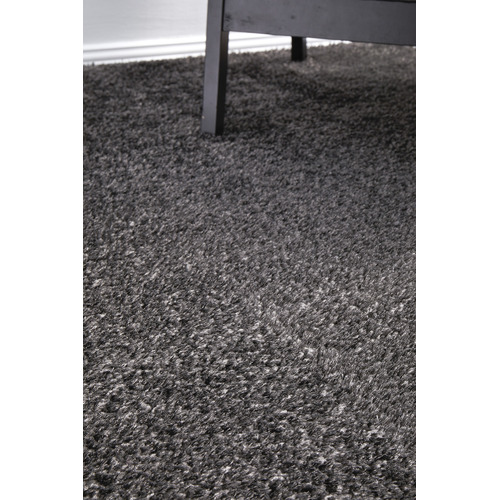 Grey Sienna Power-Loomed Shag Rug