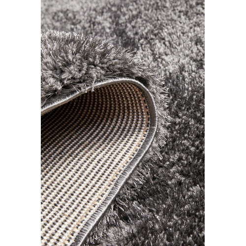 Grey Sienna Power-Loomed Shag Rug