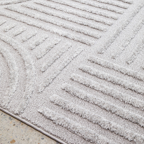 Network Rugs Silver Elowen Contemporary Rug | Temple & Webster