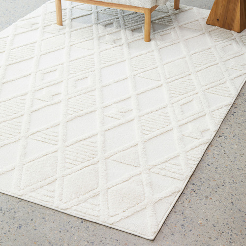 Network Rugs White Nina Contemporary Rug | Temple & Webster