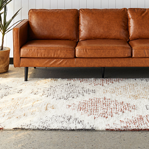 Motif Hand-Loomed Wool & Cotton Rug