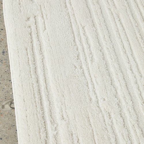 White Hjuvik Contemporary Rug