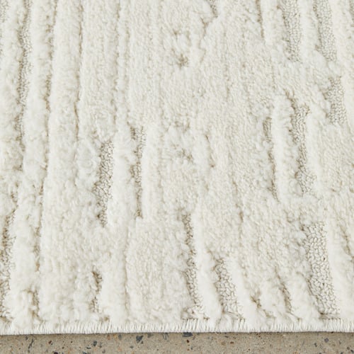 White Hjuvik Contemporary Rug