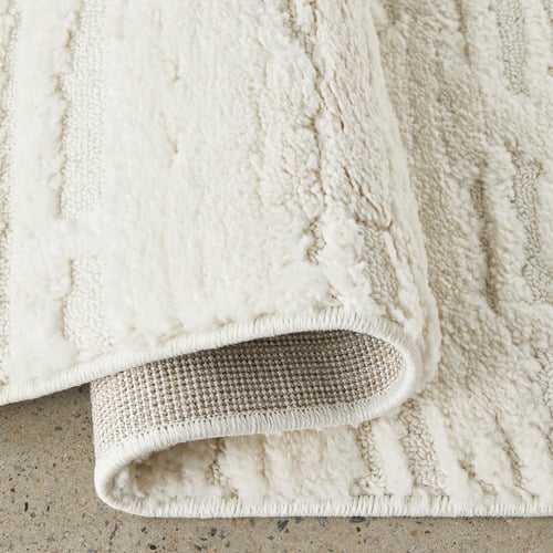 White Hjuvik Contemporary Rug