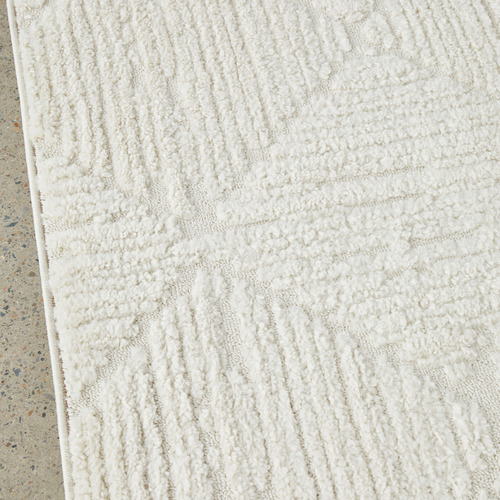 White Gatten Contemporary Rug
