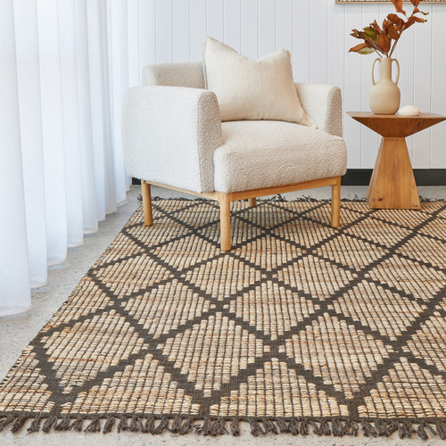 Mocha Desmond Flat Weave Jute Rug