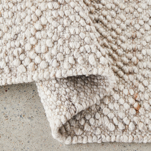 Natural Lindved Hand-Woven Wool-Blend Rug