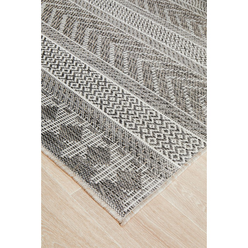 Network Rugs Grey Terrace Flat-Woven Indoor/Outdoor Rug | Temple & Webster