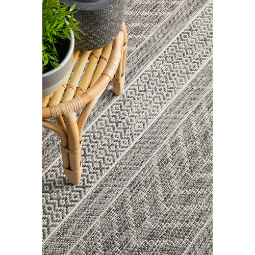 Network Rugs Grey Terrace Flat-Woven Indoor/Outdoor Rug | Temple & Webster
