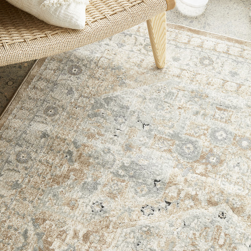 Mitzi-Blue-and-Cream-Chenille-Cotton-Modern-Rug-PVD-834-BEI
